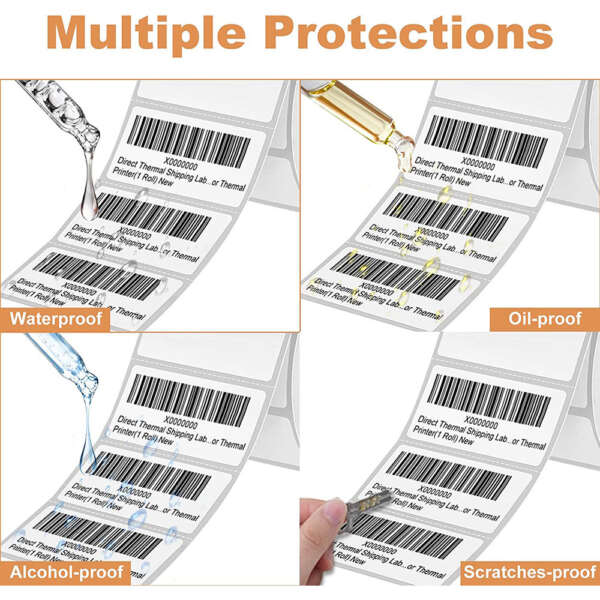 Custom adhesive barcode stickers