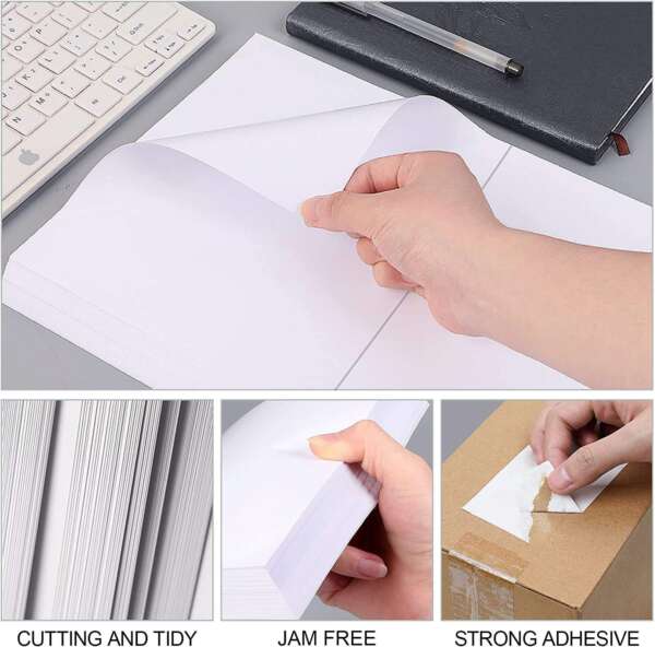 Laser inkjet shipping label sheets