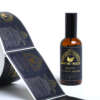 Bottle label sticker for retail product packaging