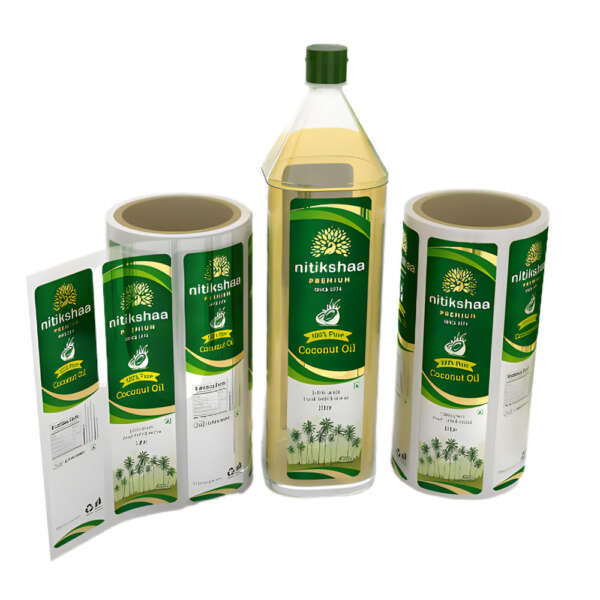 Luxury gold foil olive oil bottle labels with waterproof finish