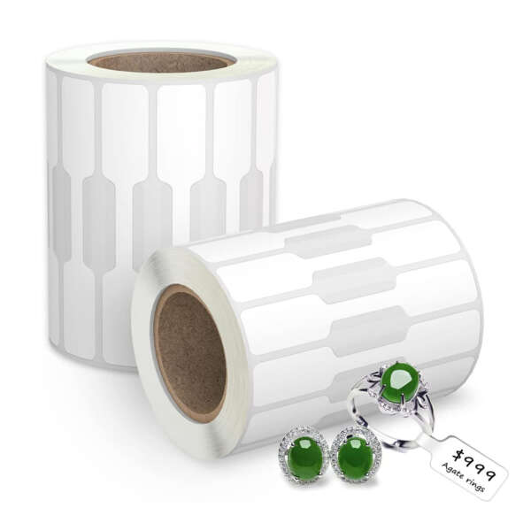 Waterproof jewelry barcode labels