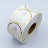 Clear adhesive label for beverage cups