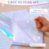 Transparent rainbow film for sticker paper protection