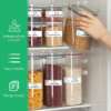 Writable freezer label rolls for containers