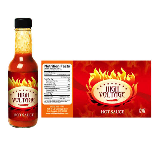 BBQ cooking sauce label for glass bottle