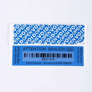 Clear warranty void sticker seals