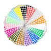 Custom size circle adhesive dots for writable coding labels