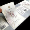 Luxury textured paper wine label with gold foil and blind embossing