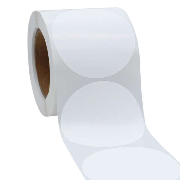 Self adhesive pink circle labels