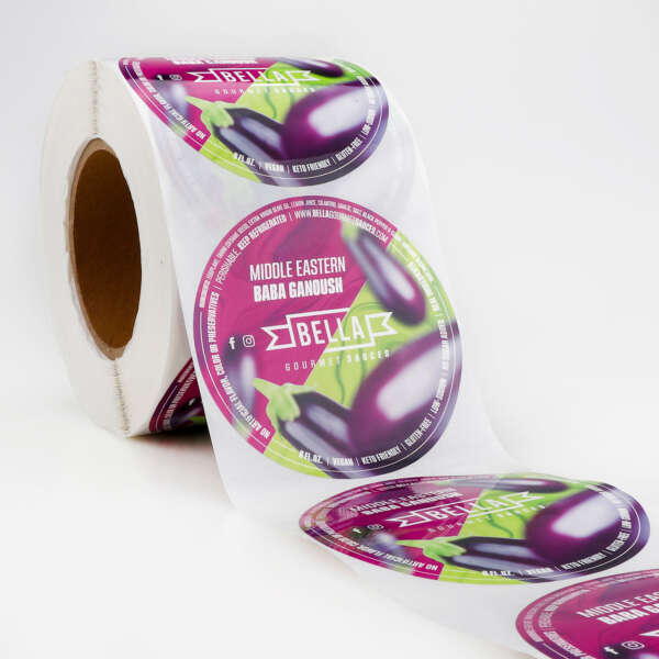 Waterproof vinyl circle stickers