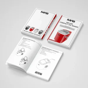 Product instruction manual booklet for retail packaging