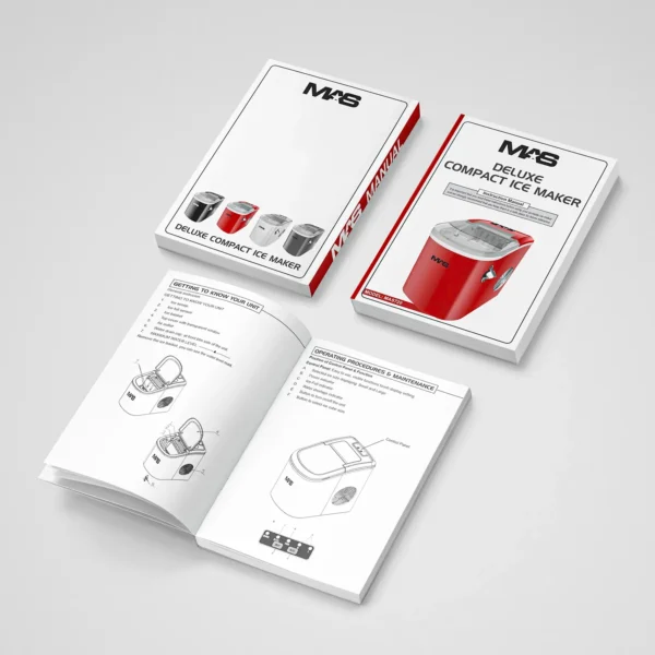 Product instruction manual booklet for retail packaging