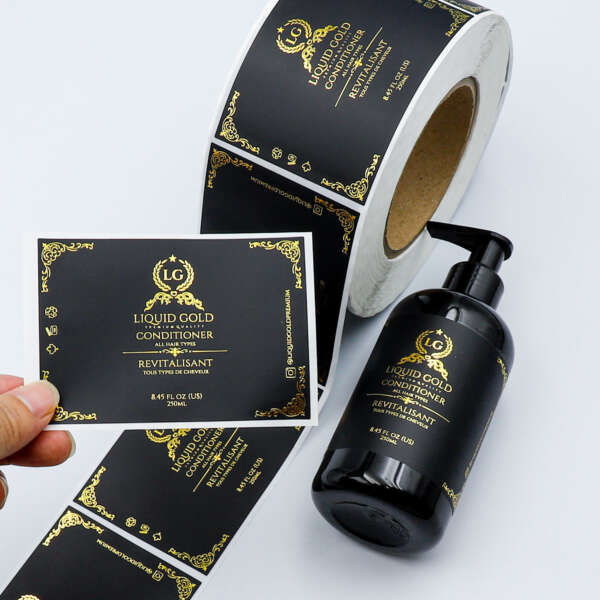 Cosmetic packing label samples