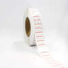 Custom 2 layer clothing hang tag piggyback label roll