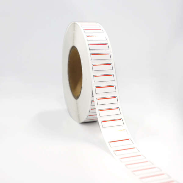 Custom 2 layer clothing hang tag piggyback label roll