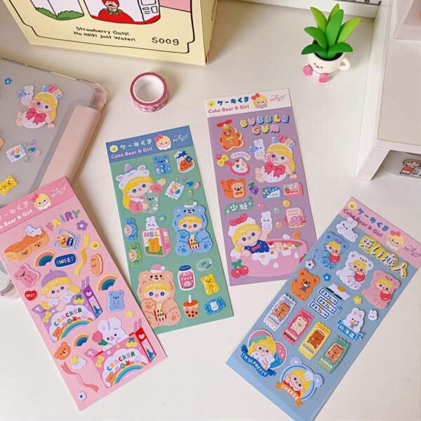 Custom kiss cut sticker sheet with personalized print