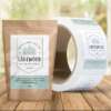 Kraft paper tea packaging labels