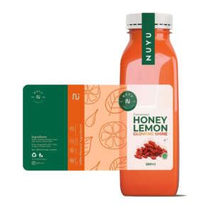 Custom juice bottle label roll with logo printing
