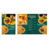 custom takeout restaurant menu and poster printing service front view