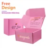 Colored apparel packaging boxes
