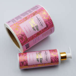Face cream skincare label stickers
