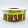 Adhesive vinyl cosmetic labels