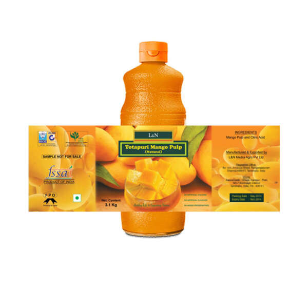 Printed juice drink bottle stickers with waterproof finish
