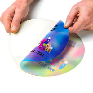 Round static cling window decal sticker sheet