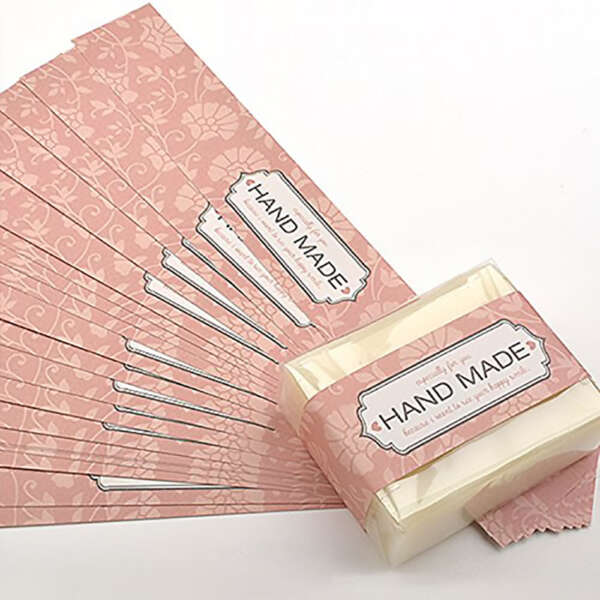 Custom waterproof soap label sticker for branded packaging