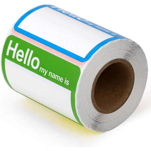 Event name tag sticker printing