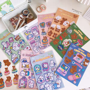 A4 A5 A6 kiss cut sticker sheets