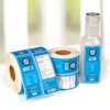 Double side mineral water bottle label sticker for beverages