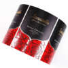 luxury self adhesive textured paper 3D gold foil wine label custom logo option