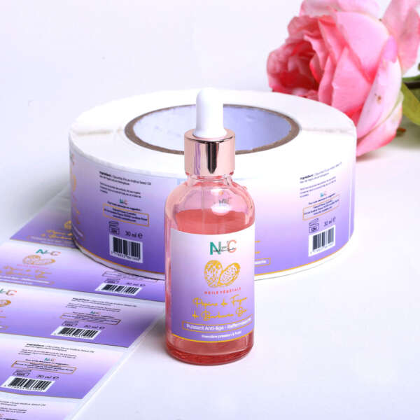 Cosmetic jar custom labels
