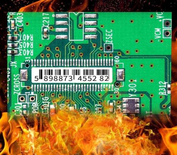 Electronics heat resistant labels