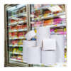 Freezer grade barcode sticker for frozen food packaging