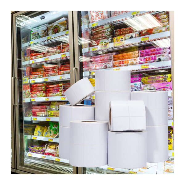 Freezer grade barcode sticker for frozen food packaging