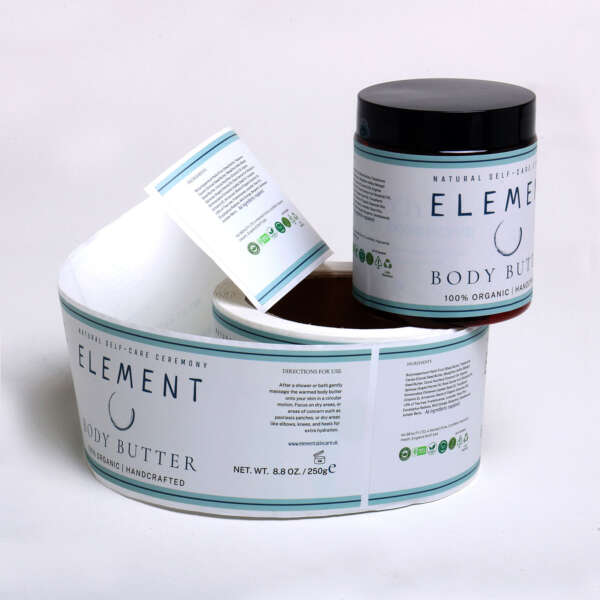 Gold foil custom labels