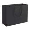 black thank you beauty gift paper bag with custom logo print view 3