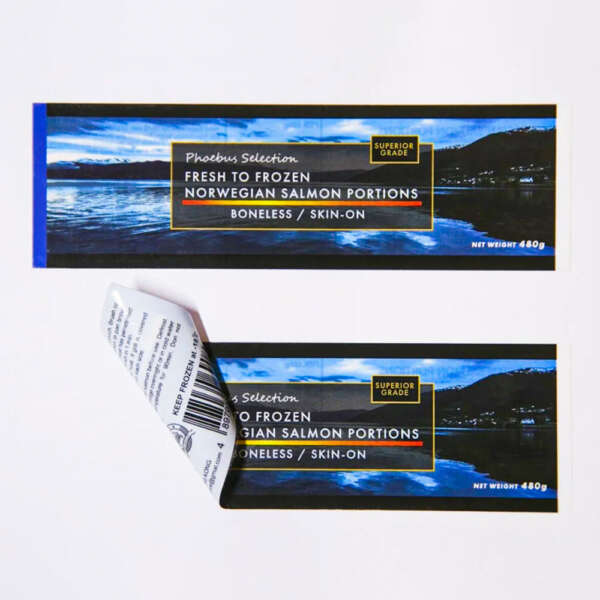 Custom double-side vinyl label printing