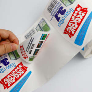 Weatherproof double-side vinyl stickers