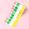 Round writable color coding stickers in assorted colors