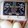Custom egg carton labels for pulp boxes