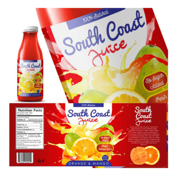 Factory custom beverage label with UV printing