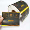 Luxury embossed gold foil labels