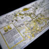 recycled textured paper gold foil spot UV wine label for glass bottle bulk wine packaging use