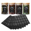 Waterproof food container seasoning label set