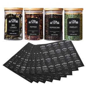 Waterproof food container seasoning label set