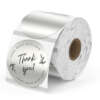 Rainbow thermal labels with self adhesive backing