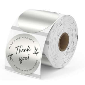 Rainbow thermal labels with self adhesive backing